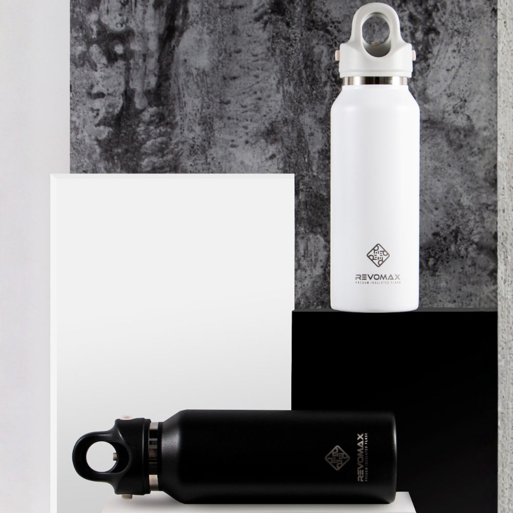 REVOMAX 不鏽鋼秒開保溫瓶355ml 纖細款